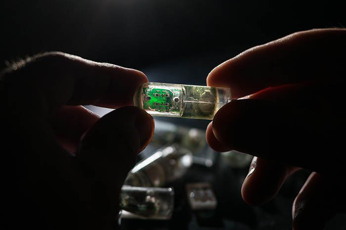 An ingestible sensor