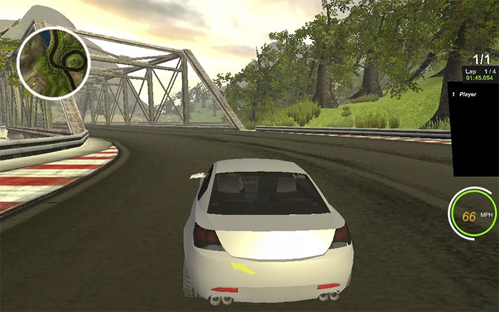 Racing video game