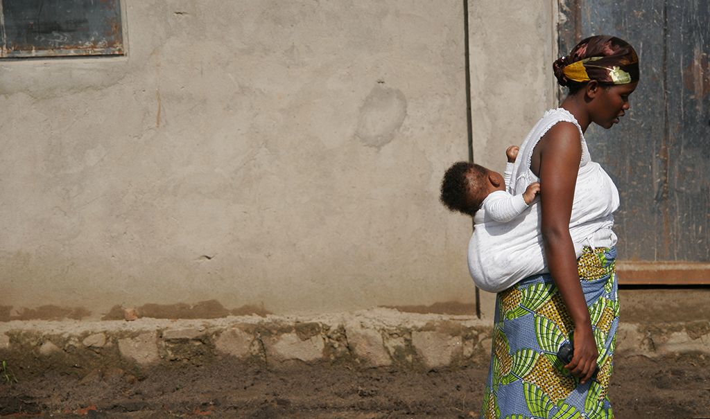 Burundi woman with baby