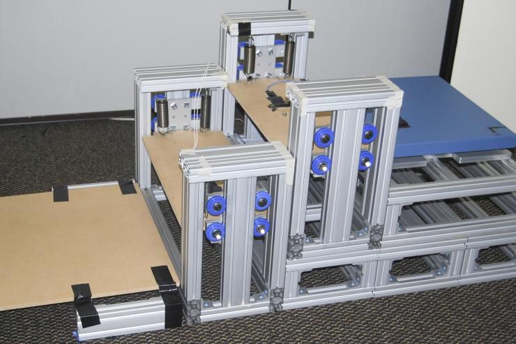 The steps, which can be placed on existing staircases.