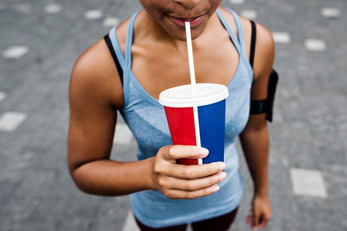 Grabbing a soft drink after exercising on a hot day may not be a good way to rehydrate