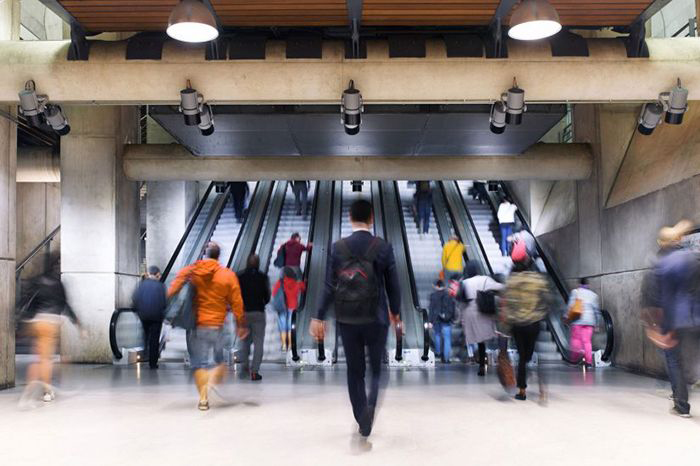 People walking