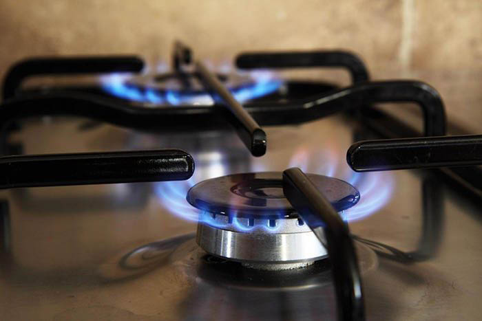 Image: gas burners on a stove