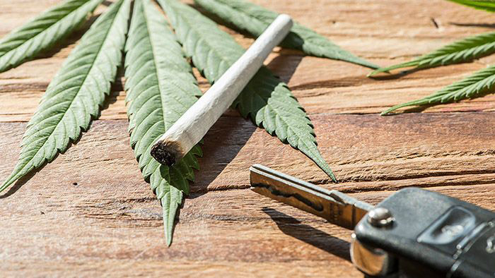 Image of marijuana and car keys