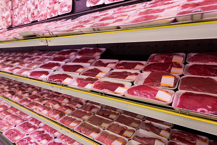 Image of meat in store