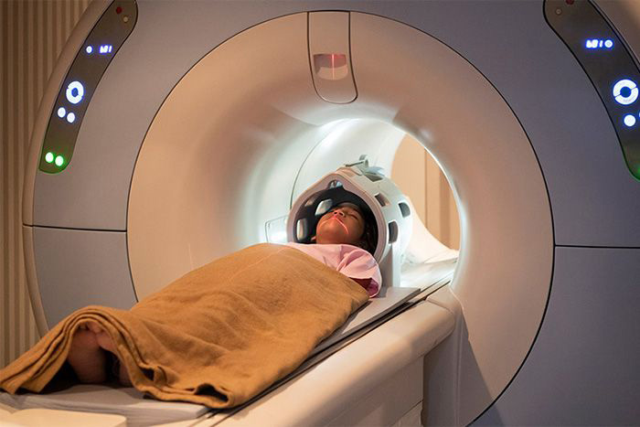 Child getting an MRI