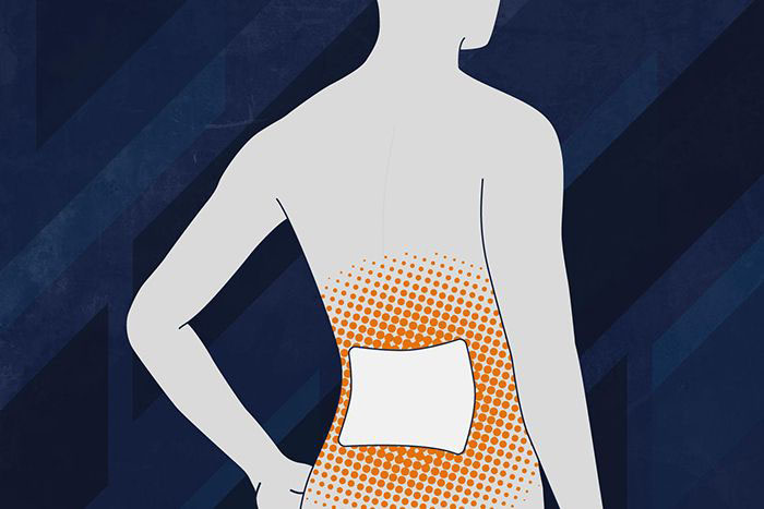illustration of pain patch