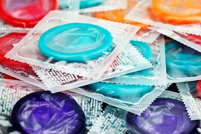 Image of colorful condoms