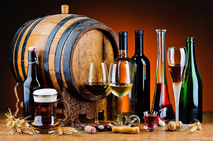 Image of various alcoholic beverages