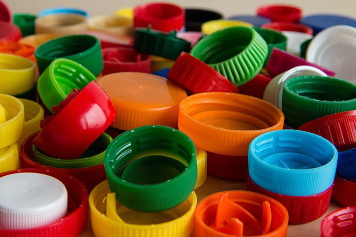 Images of colorful plastics