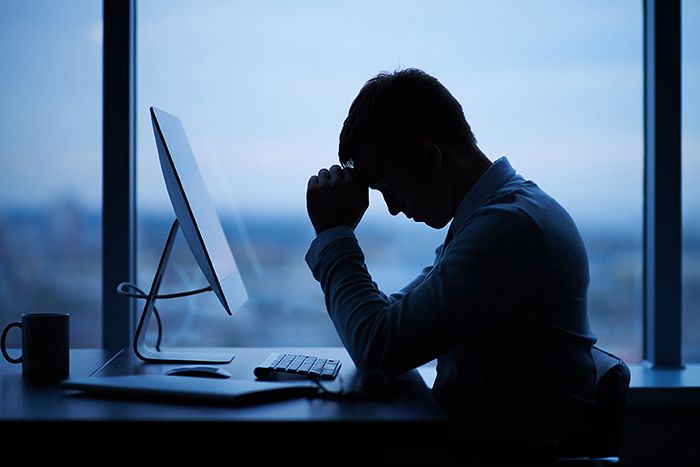 Man at desk