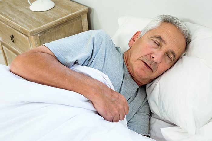 Sleeping senior