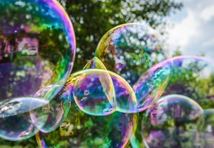 soap bubbles