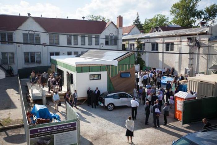 Photo of Northwestern's Solar House