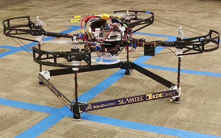 The drone that won the Best System Design award at the 2017 International Aerial Robotics Competition