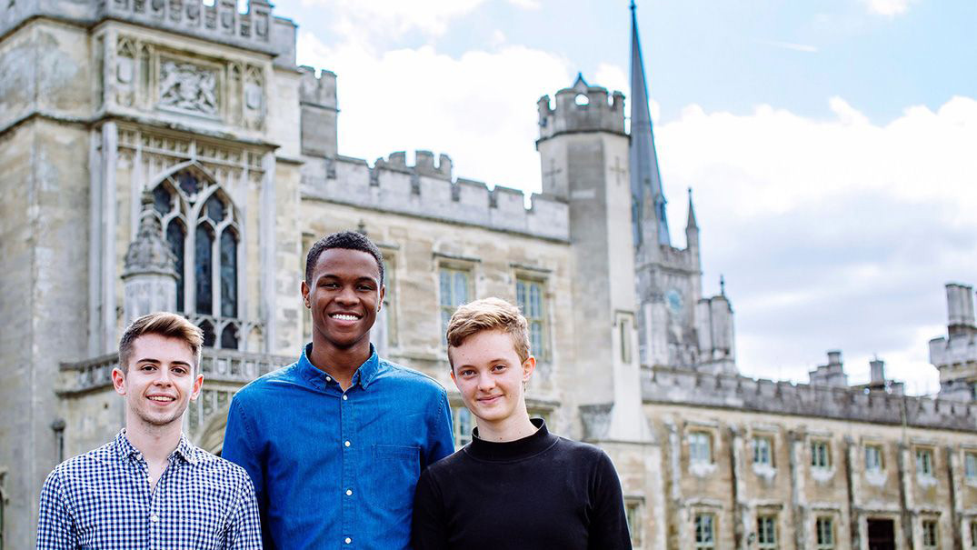 Emory students Kieren Helmn, Ryan James and Jesse Rosen-Gooding.
