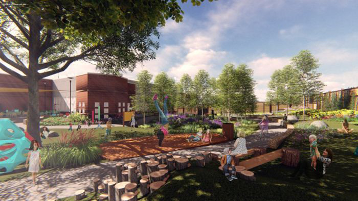 iowa state students design build children s garden at iowa women s