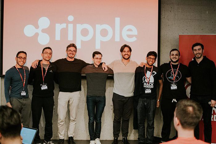 Image of the HackHarvard team