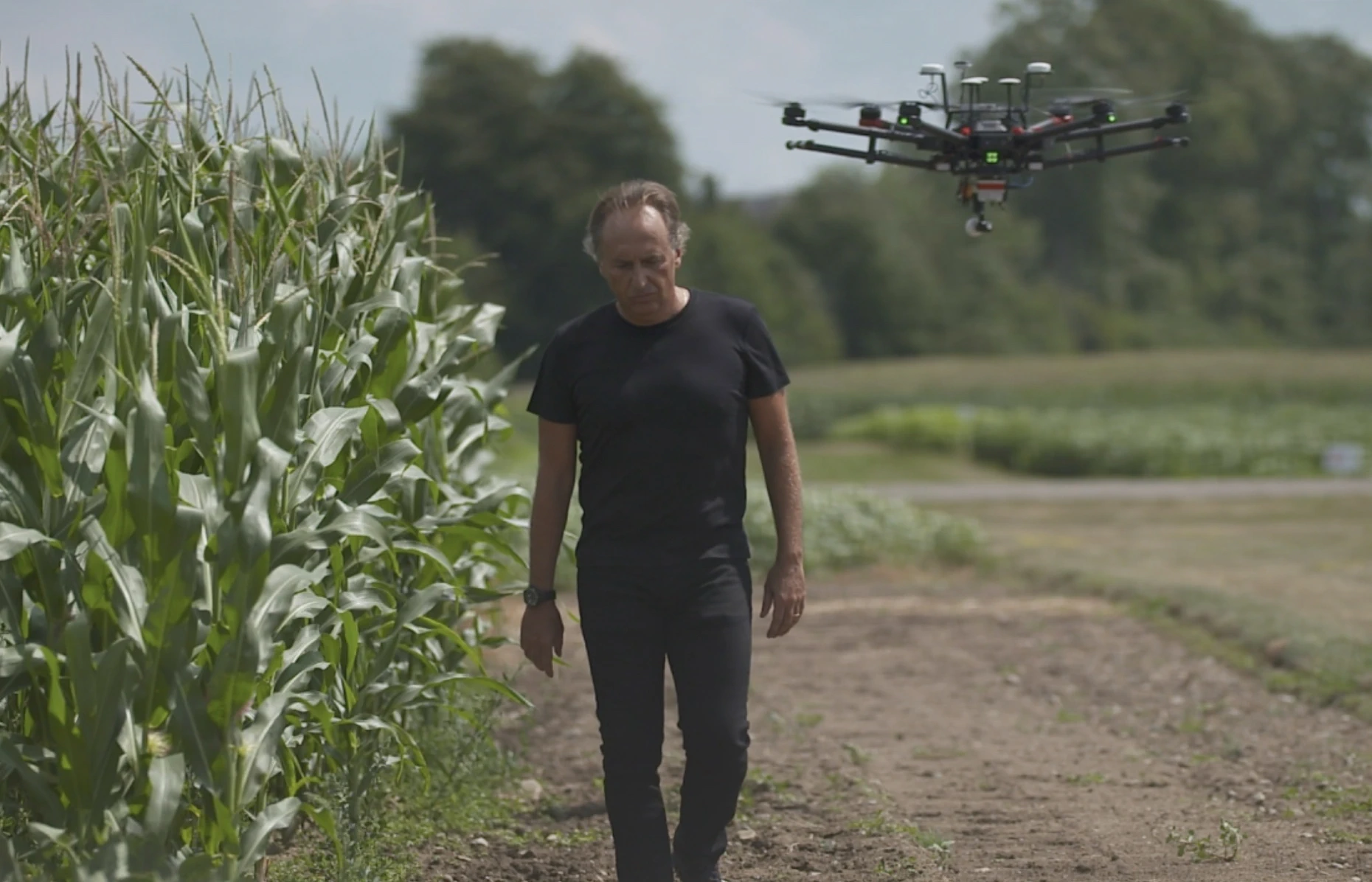 "The Future of Agriculture: Developing Sustainable Solutions to Feed a Fast-Changing World; Bruno Basso, John A. Hannah Distinguished Professor at Michigan State University, uses a drone to map Michigan farmers' fields and design a prescription for what their crops need."
