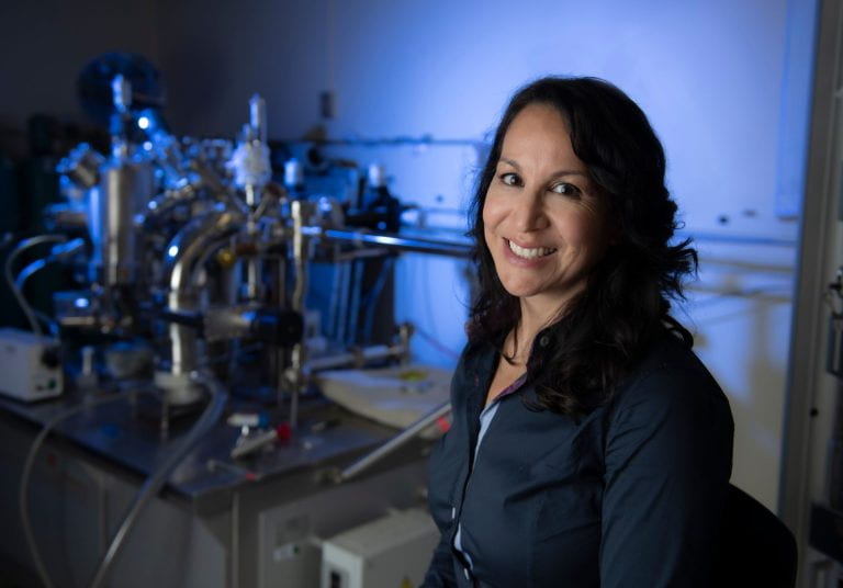"UC Irvine Researchers Create E. Coli-based Water Monitoring Technology; Regina Ragan, UCI professor of materials science and engineering, says, “Access to safe water is necessary for the health of people and the planet. New technology that can be mass manufactured at low-cost is needed to monitor the introduction of an array of contaminants in the water supply as a critical part of the solution for water security in the face of pollution and climate change.” Steve Zylius / UCI"