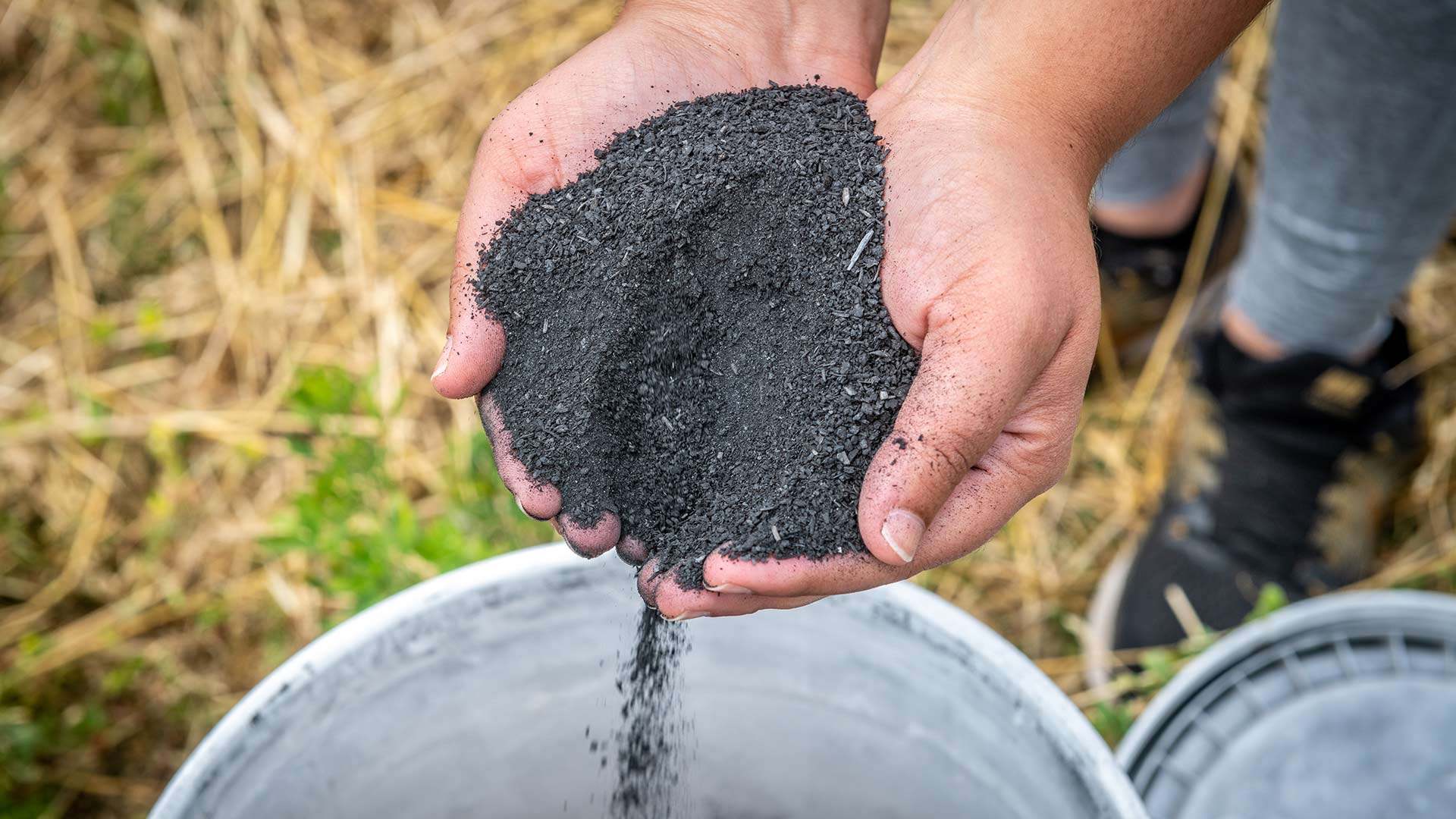 "$4.8M Grant Supports Sustainable Fertilizer Research; picture of someone