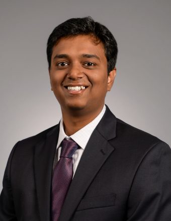 "; Picture: photo of Sharan Srinivas, assistant professor Trulaske College of Business