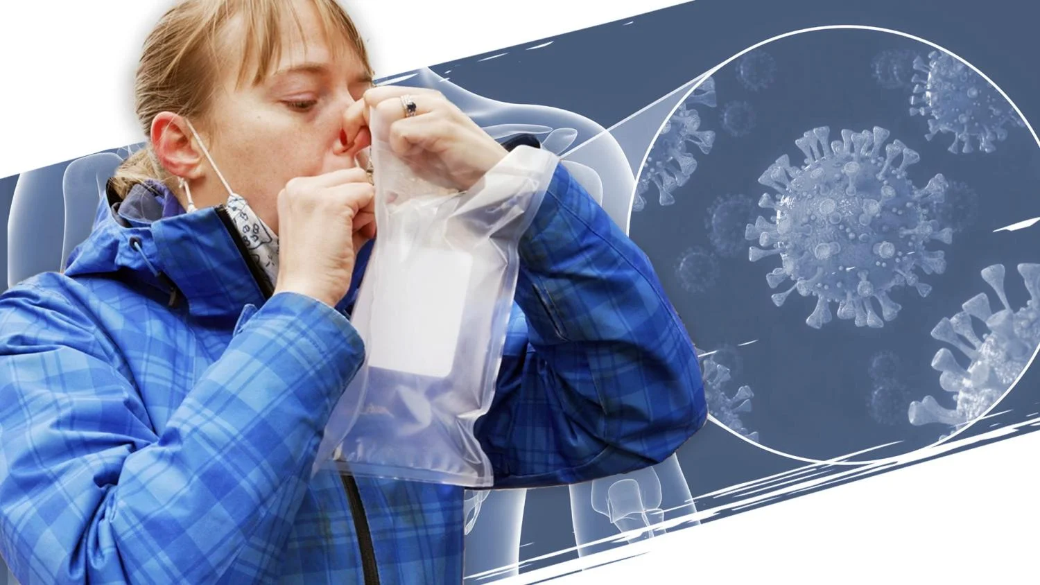 New laser-based breathalyzer sniffs out COVID, other diseases, in real-time; AGE CAPTION: A volunteer donates a breath sample for the study of a new laser-based breathalyzer for COVID-19