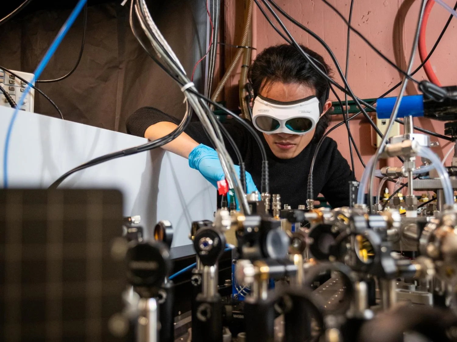 "New laser-based breathalyzer sniffs out COVID, other diseases, in real-time; Qizhong Liang, a PhD candidate in JILA and the Department of Physics"