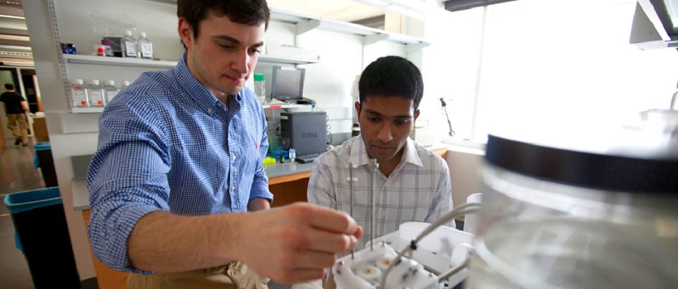 Research Lab in Cornell with students