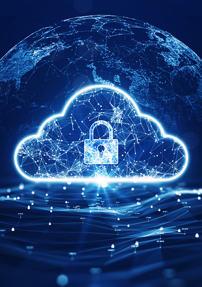 cloud with a lock in it