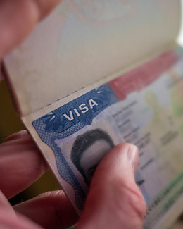 Immigration visa card