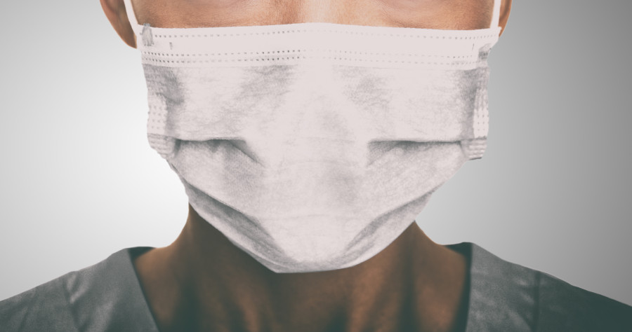 Person in face mask