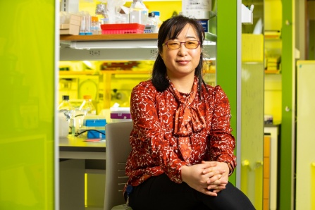 Soo-Kyung Lee, a UB researchers studying motor neurons