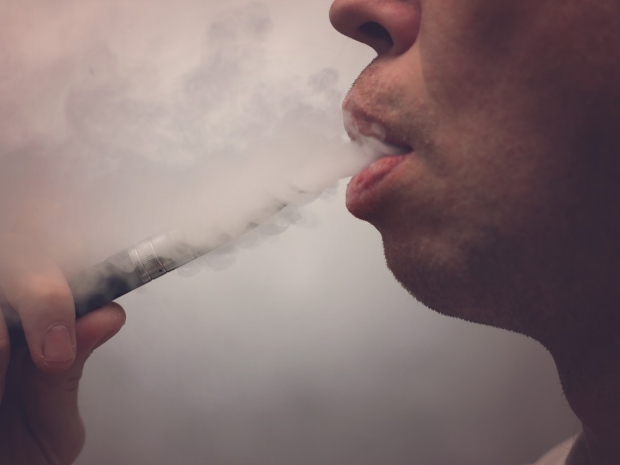 woman vaping