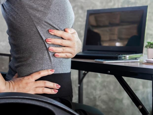woman with lower back pain
