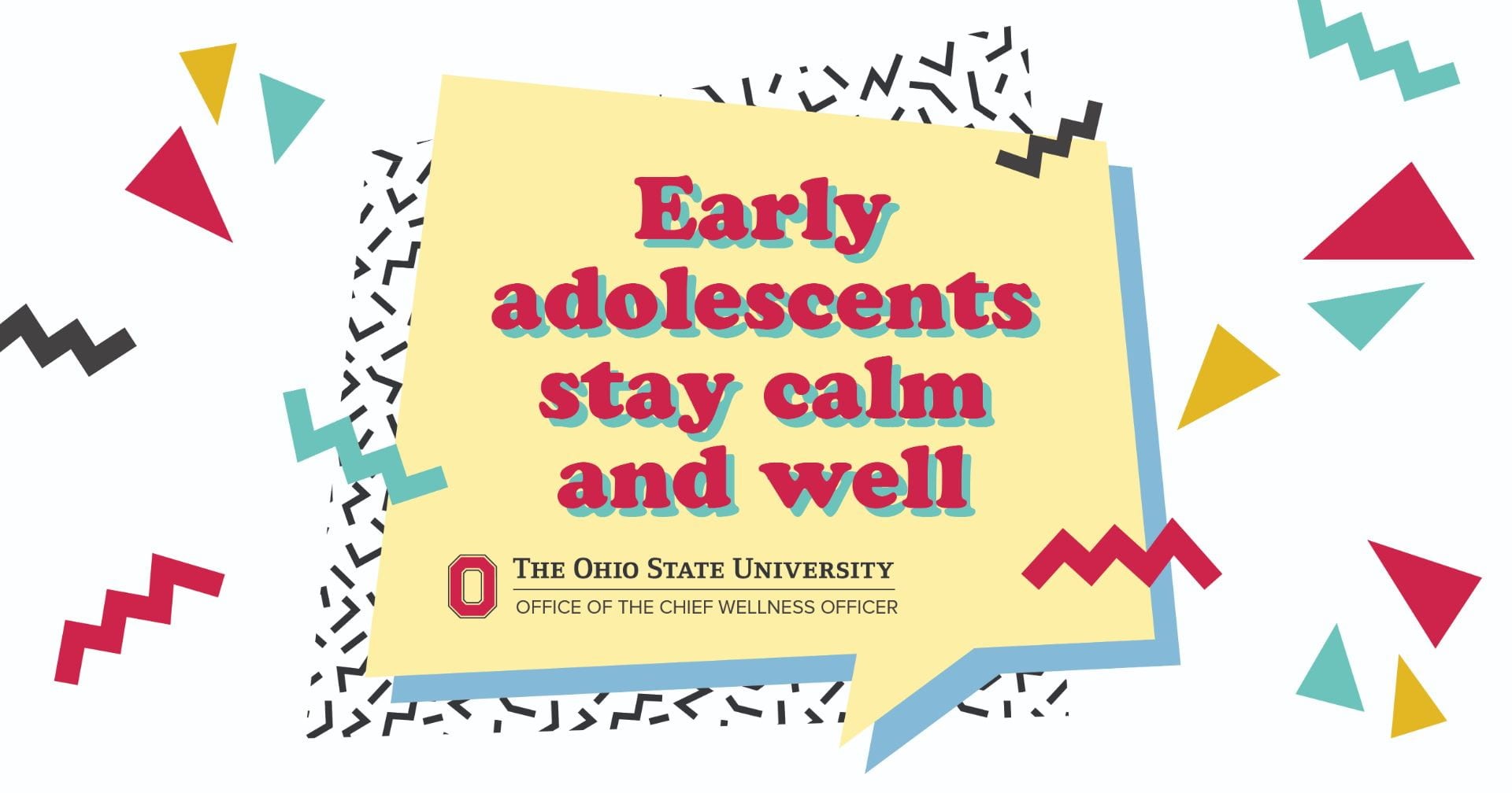 Adolescent wellness poster