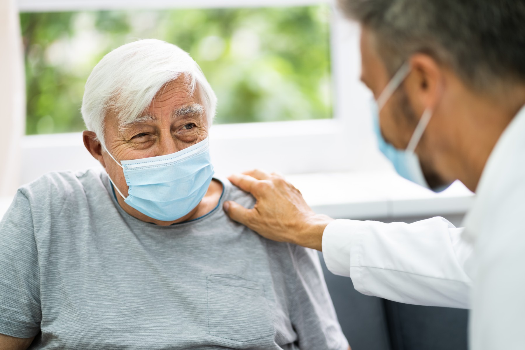 Man at the doctor's office