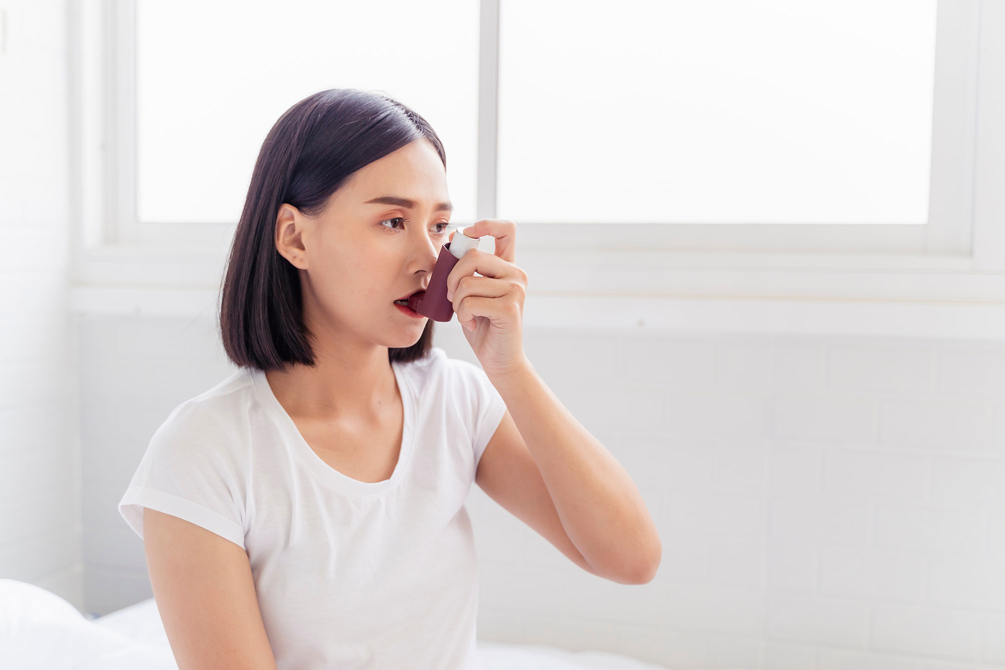 woman with asthma