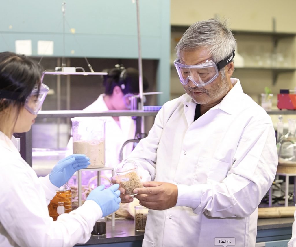 Benjamin Hsiao working on new fertilizer from biomass