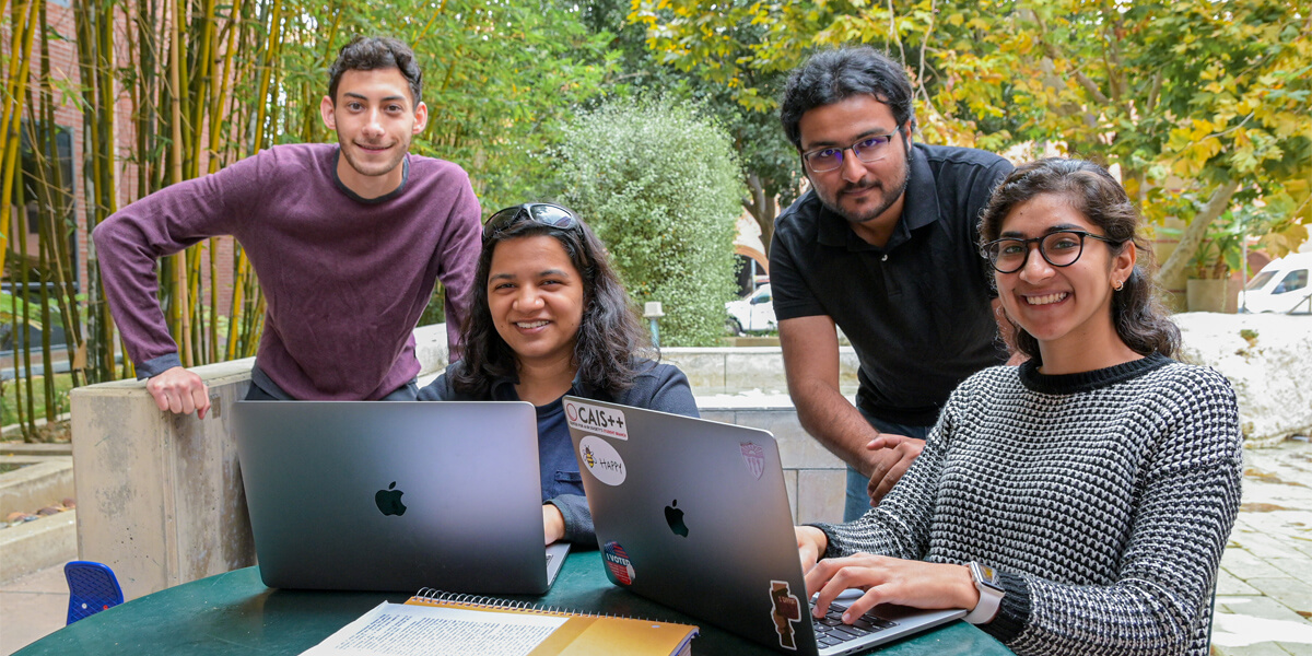 TEAM MEMBERS (L-R): MAXWELL KOFMAN, LEENA MATHUR, SURYA NEHRA AND NISHA CHATWANI. PHOTO/AARON JOHN BALANA.