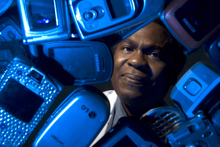 “Reversing the trend of harmful greenhouse gas emissions created because of e-waste into the environment will require strategies for source reduction, including extending the useful lifetime of the electronic products, which will directly address the quantity issue,” says study co-author Oladele Ogunseitan, UCI professor of population health and disease prevention. Steve Zylius / UCI