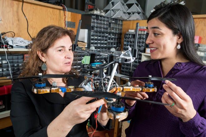 MIT professor Daniela Rus (left) and research scientist Stephanie Gil