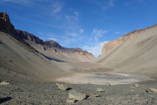 Don Juan Pond in Antarctica.
