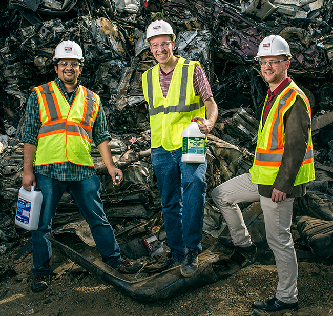 Photo: Cary Pint, right, Andrew Westover and Nitin Muralidharan