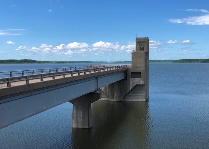 Perry Lake, one of many reserviors in eastern Kansas. Credit: U.S. Army Corps of Engineers.