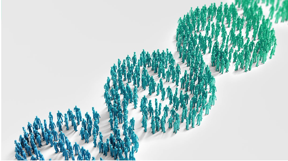 chromosome made out of tiny figures, DNA data