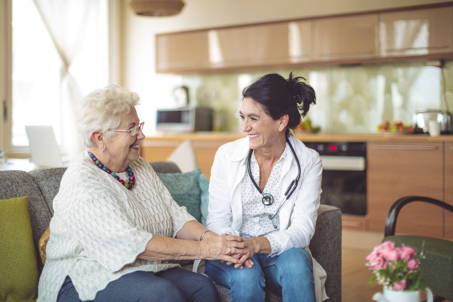 A doctor with a patient