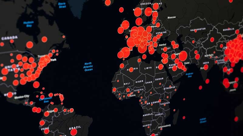 COVID heat map