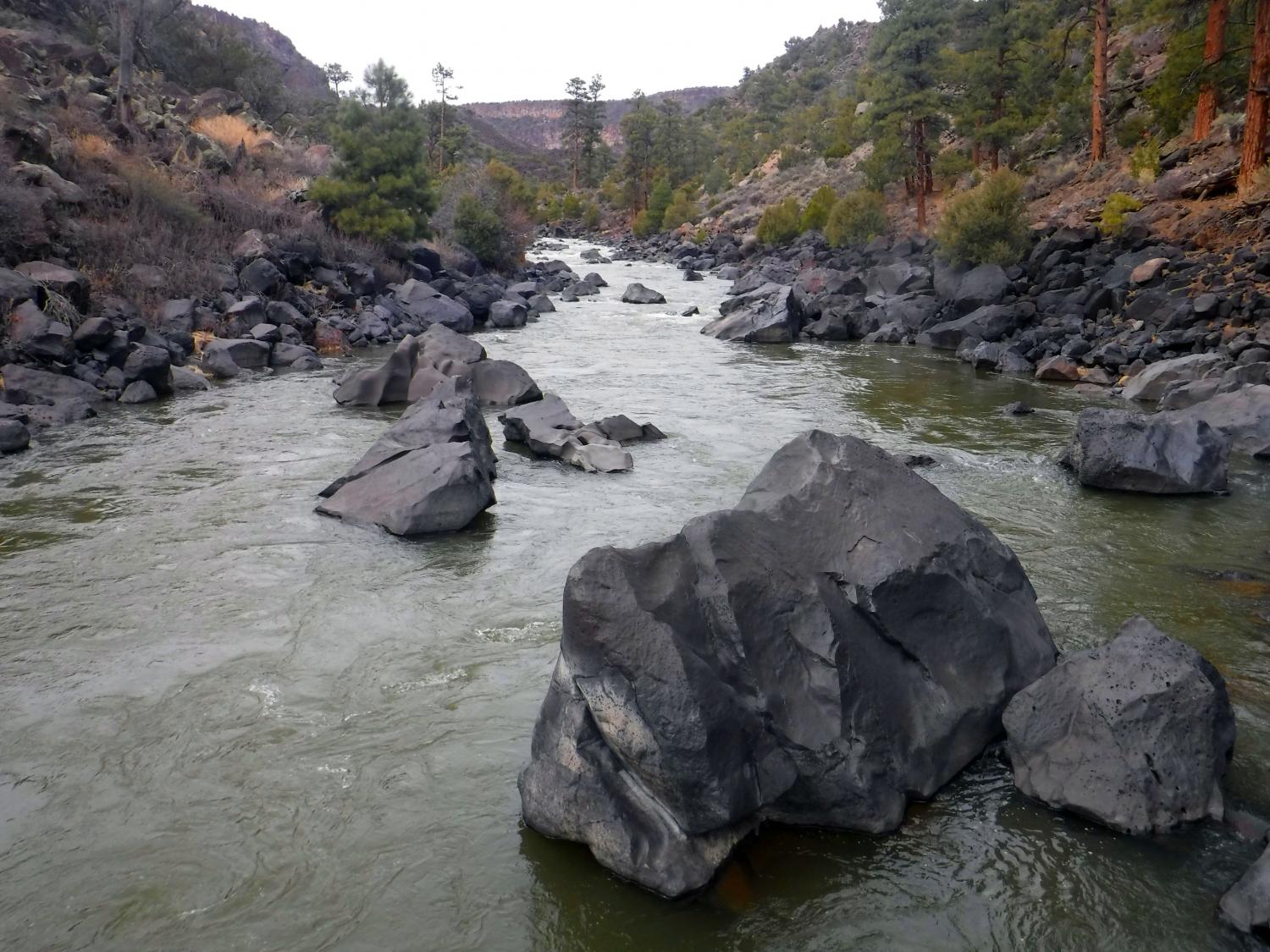 Boulders in a river