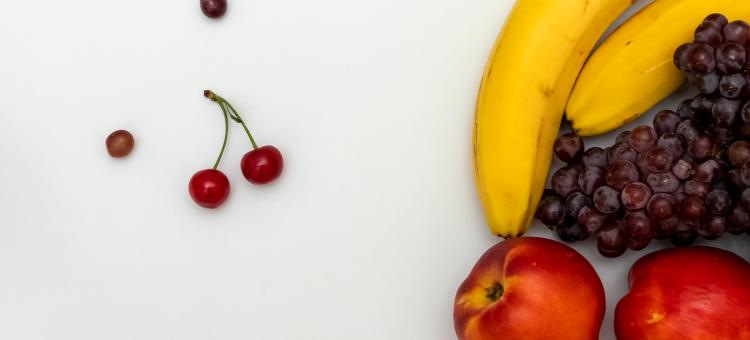 Fruits on a white background